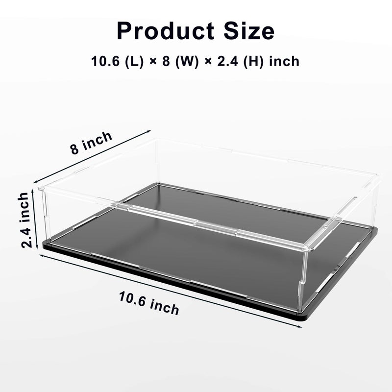 HOPEME Clear Display Case for Book, Acrylic Box Protector for Stamps, Coins, Cards, Photos, Album, Jewellery, Books and Collectibles 10.6 (L) Ã— 8 (W) Ã— 2.4 (H) inch - Image 5