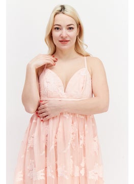 Miss Selfridge Women Embroidered Maxi Party Dress, Pink  - Image 4