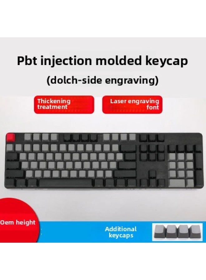 Digital Computer Keyboard Keycaps Cherry Mx Switches - Pbt Keycaps Doubleshot Shine-through Legends - 108 Key Set-Color:DOLCH-side Engraved