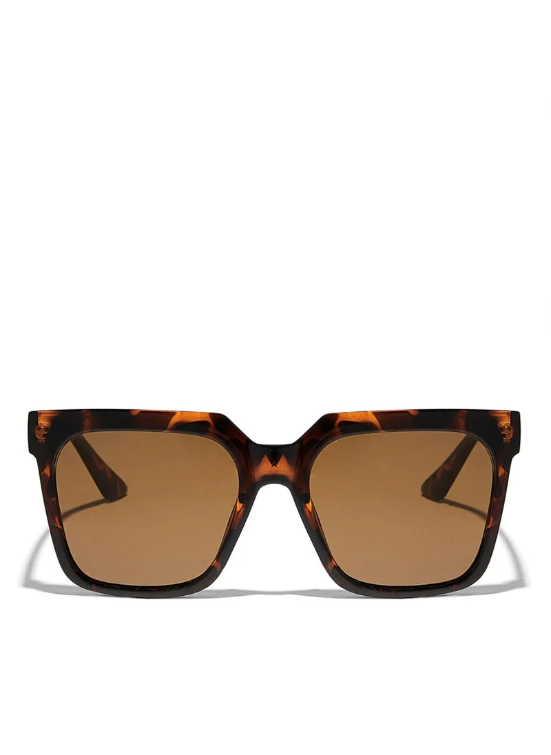 Blackout QUADRA Women Tortoise Sunglasses - Frame Material: Thermoplastic Rubber (TR90)- Frame Color: Tortoise-Lens Color: Brown  - Full Rim