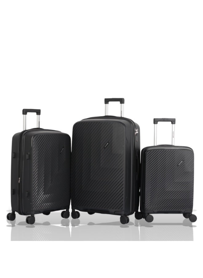 أفياتور طقم حقائب سفر فاخر ومتكامل – 3 قطع من AVIATOR مصنوع من البولي بروبلين ضدالكسر متانة عالية – تصميم عصري – أداء مثالي في كل رحلة - Image 1