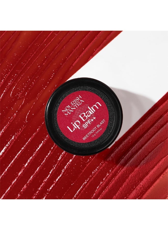 Nourish Mantra Beetroot Blast Lip Balm with SPF/Formulated with Beetroot Extracts, Olive Oil, Shea Butter, Vitamin E, and Avocado Oil/Best for both women and men/ 12gms - Image 4