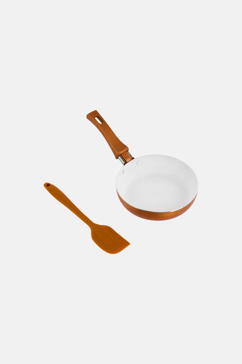 Bombay Mini Fry Pan With Spatula, Rust - Image 2