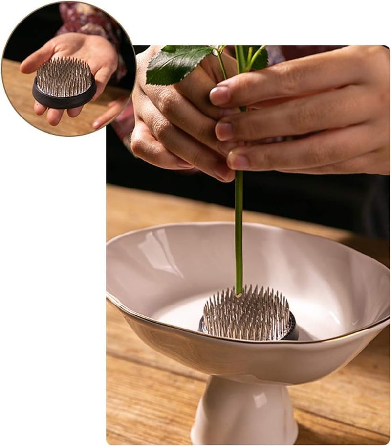 alladaga Flower Frog Stainless Steel Pin Frog Flower Arrangement Holder (2.4 Inch (60mm)) - Image 5