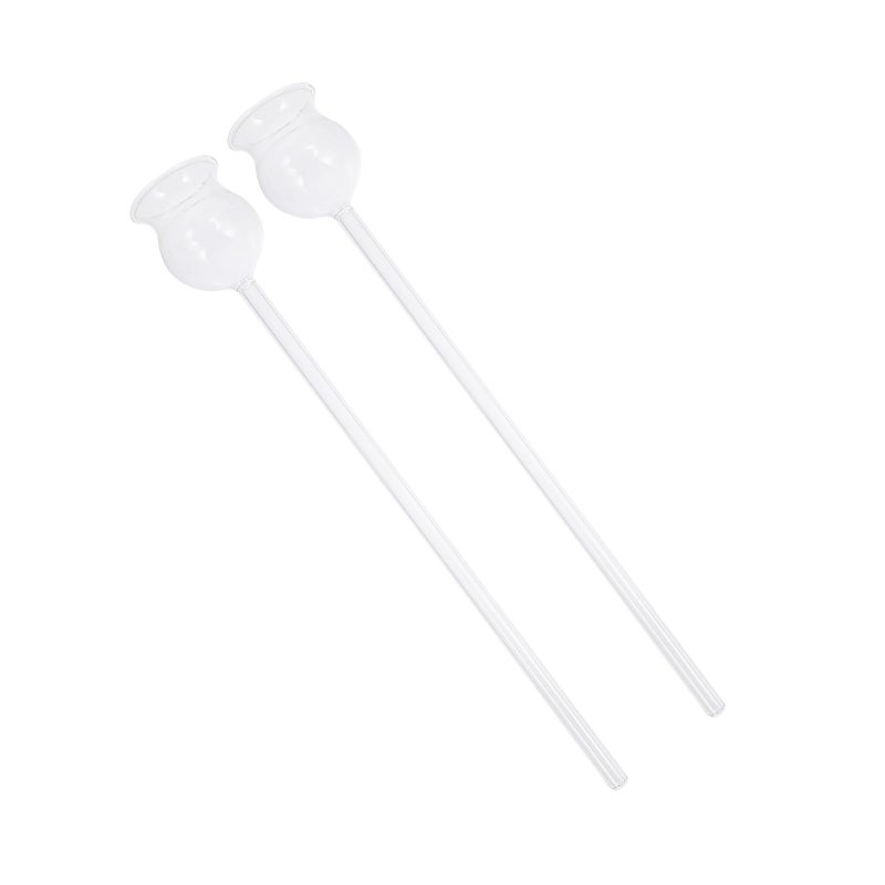 Glass Laboratory Funnel Set 2 Pieces Long Neck Scientific Experiment Chemistry - Image 2