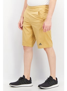 Adidas Men Sportswear Fit Brand Logo Outdoors Shorts, Khaki  - Image 4