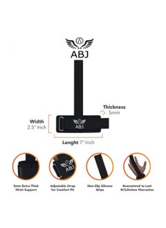 ABJ Premium Padded Wrist Wraps For Ultimate Comfort And Support, Adjustable Brace for Weightlifting ,Powerlifting And Gym Workouts-Secure Wrist Support And Protection-Enhanced Performance And Stability  - Image 3