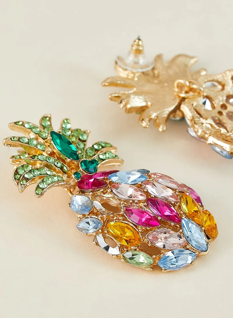 Anita's Pinapples Drop Earrings