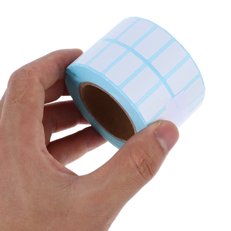 2 Rolls Blank Art Stickers Self Adhesive Labels Diy Craft Writable Rectangle And Round Dot Stickers For Wrapping And Storage Containers - Image 3