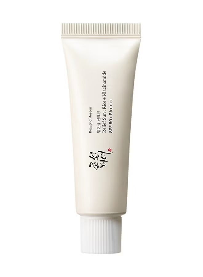 Relief Sun Rice + Probiotics Sunscreen for face moisturizing sunblock with SPF 50+ PA++++ Korean sunscreen skincare - Image 1