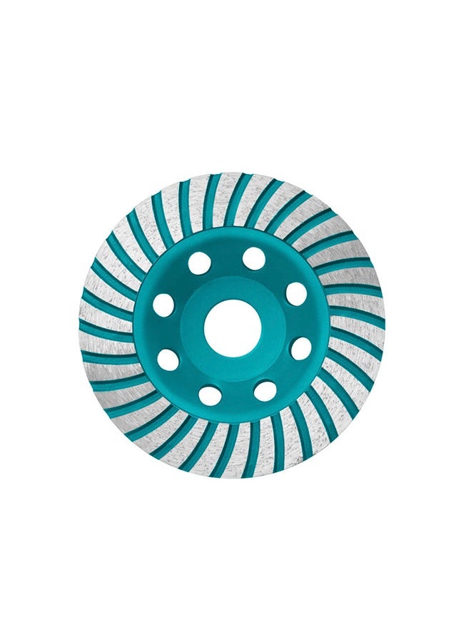 توتال تولز عجلة طحن توتال توربو كوب مجزأة ١١٥ مم - قرص طحن ماسي ٤.٥ بوصة لصنفرة الزوايا | تحضير أسطح الخرسانة، الأسمنت، الحجر، الرخام، الجرانيت - Image 1