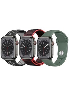 PROMASS 3pcs Watchband Replacement for Apple Watch 49/45/44/42mm Series 8/7/6/5/4/SE  - Image 1