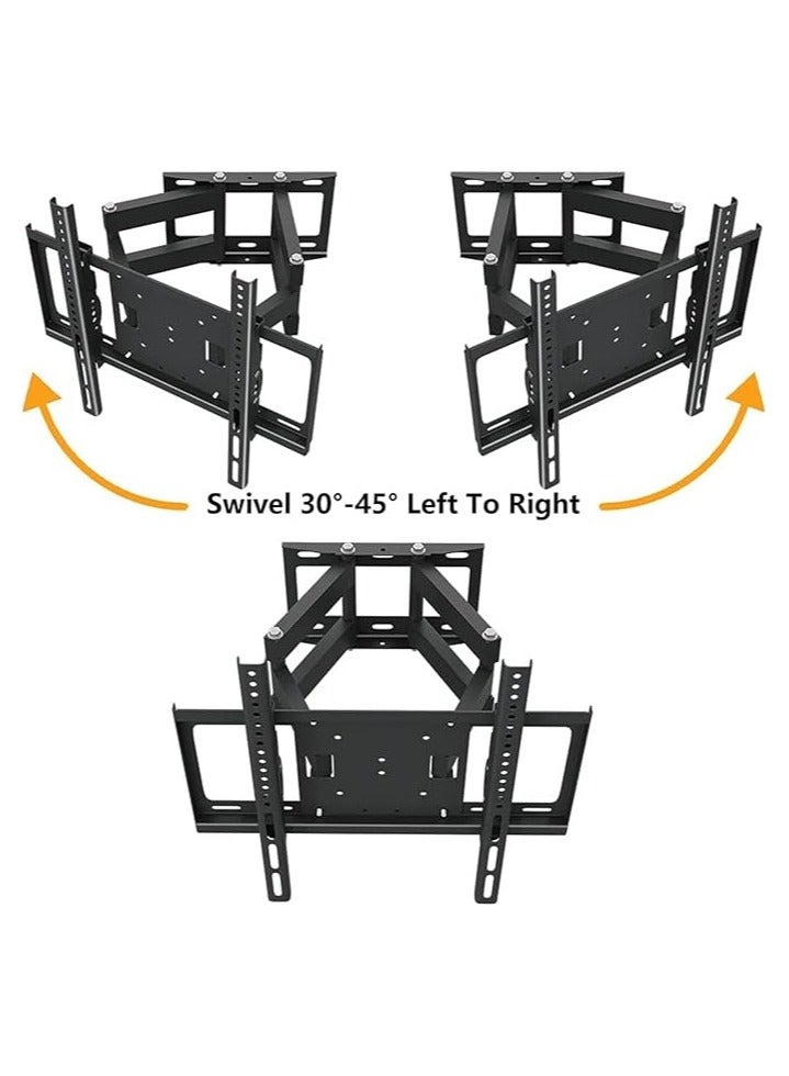 Lucky Sky حامل تلفزيون جداري مائل LS-CP602 للشاشات من 32 إلى 80 بوصة، فيزا 400×600 ملم، حمولة 50 كجم، ميل ±15 درجة - Image 2