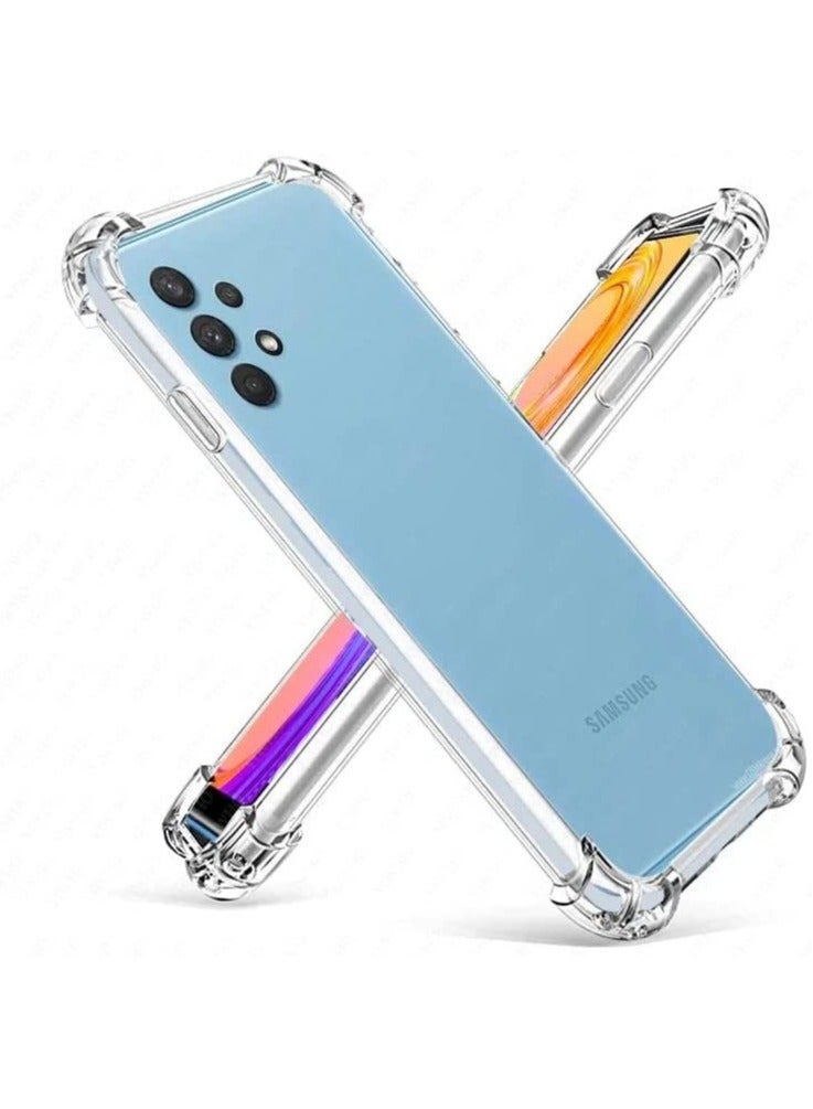 ELTRAZONE Samsung Galaxy A32 5G Case Cover Protective Shock Absorption Bumper soft Transparent Case (Clear) - Image 1