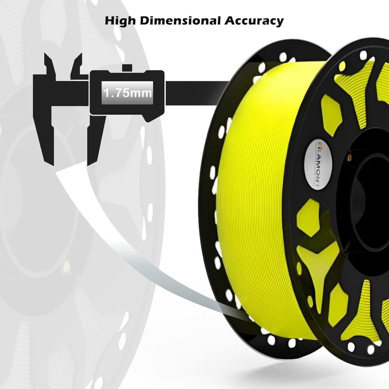 Protomont TECHNOLOGIES فيلا مونت خيوط الطباعة ثلاثية الأبعاد PLA بقطر 1.75 مم - بريميوم بلس متوافقة مع معظم طابعات FDM (أصفر ليموني) - Image 4