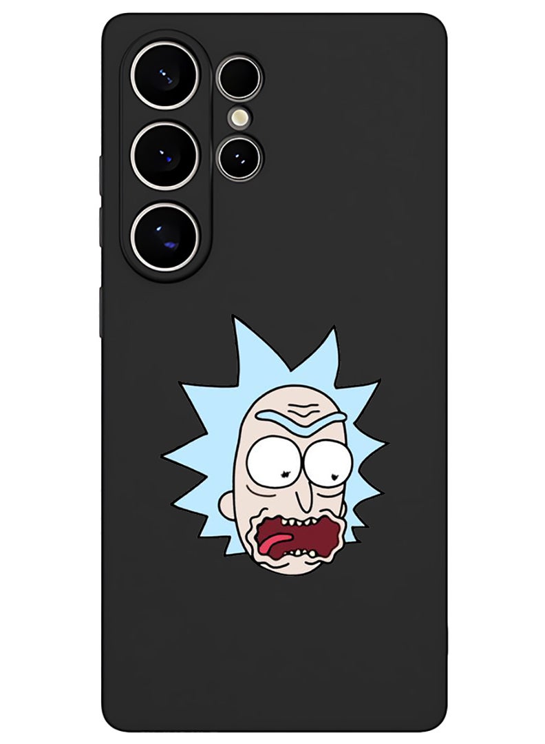 Theodor Protective Slim Fit Case Liquid Silicone Cover with Full Body Protection Anti-Scratch Shockproof Case For Samsung Galaxy S25 Ultra (Black) - Rick & Martin - Image 1