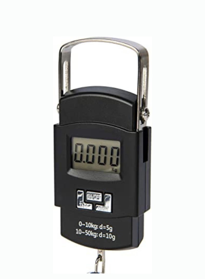 Biki Portable Luggage Scale 50kg Electronic Digital Suitcase Travel Bag Hanging Weighing Scale - Image 4