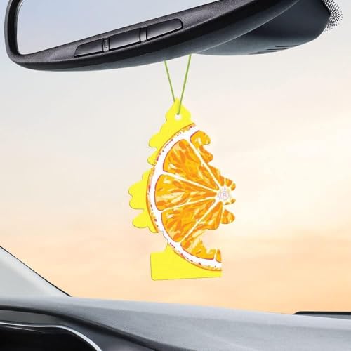 Little Trees Sliced Air Freshener (Pack of 3) | Fresh Citrus Fragrance | Iconic Tree Hanging Design | For Car, Home, Wardrobe | Imported from USA - Image 4