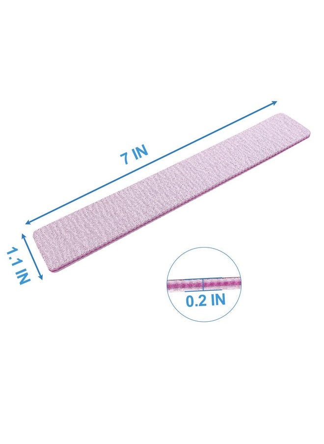 GigaGround - 80/80 Grit Nail Files (25 Pcs) Coarse Emery Boards For Acrylic Nails And Gel Nails Nail File Double Sided 80 Grits Emory Professional Nail Filers Pack - Image 1