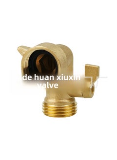 Generic Hot Sale Garden 90 Degree American 3/4 Elbow With Switch Brass Ball Valve Single-way Corner Joint Garden Stop Valve-Specification Model:American Style Elbow With Switch  - Image 4