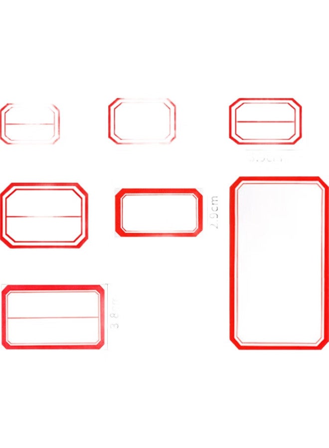 Nvv Label Stickers, 2320 Pieces, 29*20Mm, Self-Adhesive, Self-Adhesive Name Tags, Price Labels, Office Stationery, Sticky Notes, Bq-292002, Red - Image 1