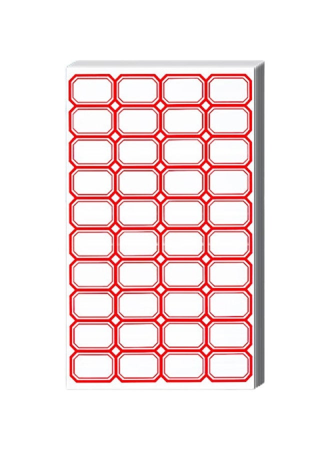 Nvv Label Stickers, 2320 Pieces, 29*20Mm, Self-Adhesive, Self-Adhesive Name Tags, Price Labels, Office Stationery, Sticky Notes, Bq-292002, Red - Image 3