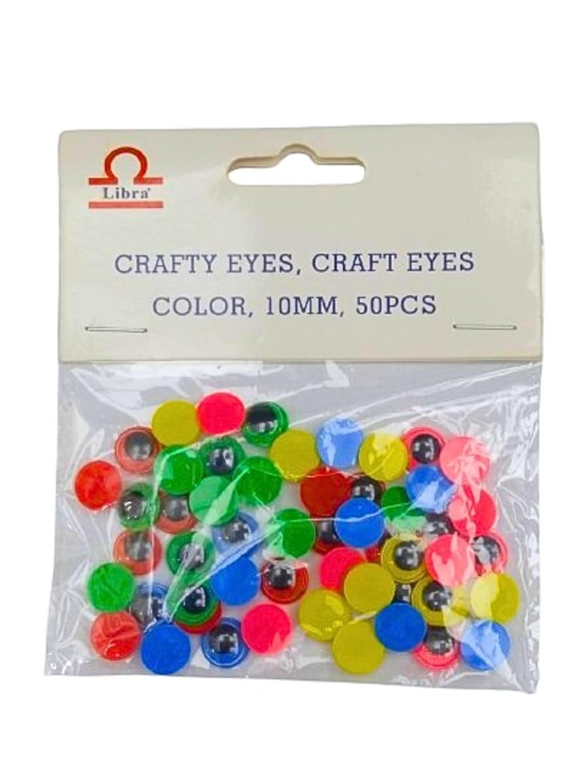 Libra CRAFTY EYES CRAFT EYES COLOR 10MM 50PCS - Image 1