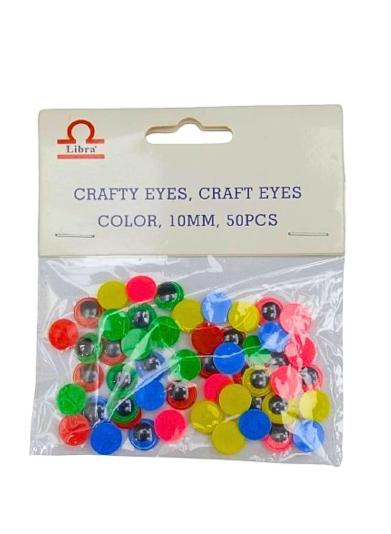 Libra CRAFTY EYES CRAFT EYES COLOR 10MM 50PCS - Image 2