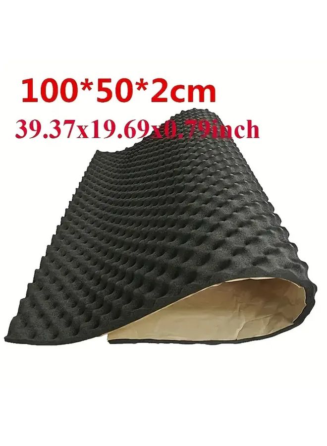Self Adhesive Car Sound Insulation Mat 39.37x19.69x0.79 Inch Black Textured High Density Soundproof Foam - Image 3