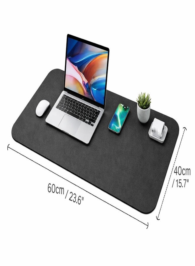 SHOPTREK Water Absorbent Desk Mat 40 x 60 cm - Quick Dry Waterproof Table Mat | Anti-Slip Rubber Base | Multipurpose Office Desk Mat, Keyboard Mouse Pad, Dish Drying Mat for Kitchen Counter - Black - Image 5