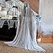 Fun Express Standing Ghost Girl Halloween Decorations Outdoor 5ft 7in Light Up Ghost with Flashing Red Eyes Scary Halloween Decor for Porch Yard Indoor Spooky Halloween Ghost Decorations - Image 3
