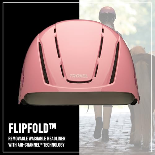 Troxel Spirit Full Coverage Horse Riding Helmet, Low-Profile Adjustable Design, Safety Horseback Riding Gear, Medium (7 - 7-3/8), Pink Dreamscape - Image 3