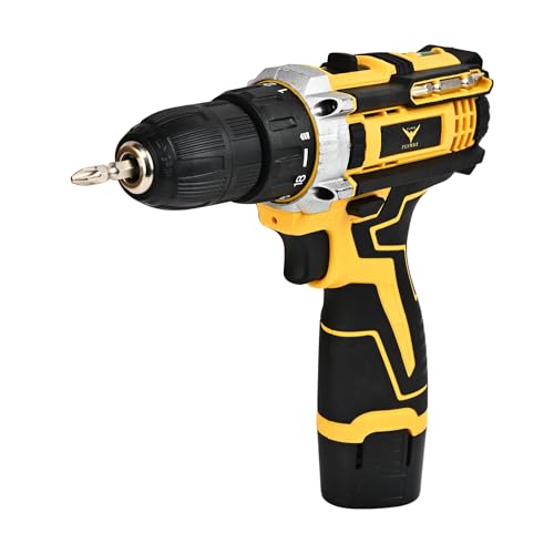 HYCO LABEL FLYMAX CD-1000 12V Cordless Drill Machine, 1500 RPM, 2-Speed, 1-10mm Chuck, 2X1500 mAh Battery, Taiwan Made - Image 3