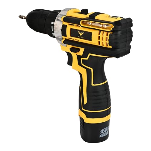 HYCO LABEL FLYMAX CD-1000 12V Cordless Drill Machine, 1500 RPM, 2-Speed, 1-10mm Chuck, 2X1500 mAh Battery, Taiwan Made - Image 2