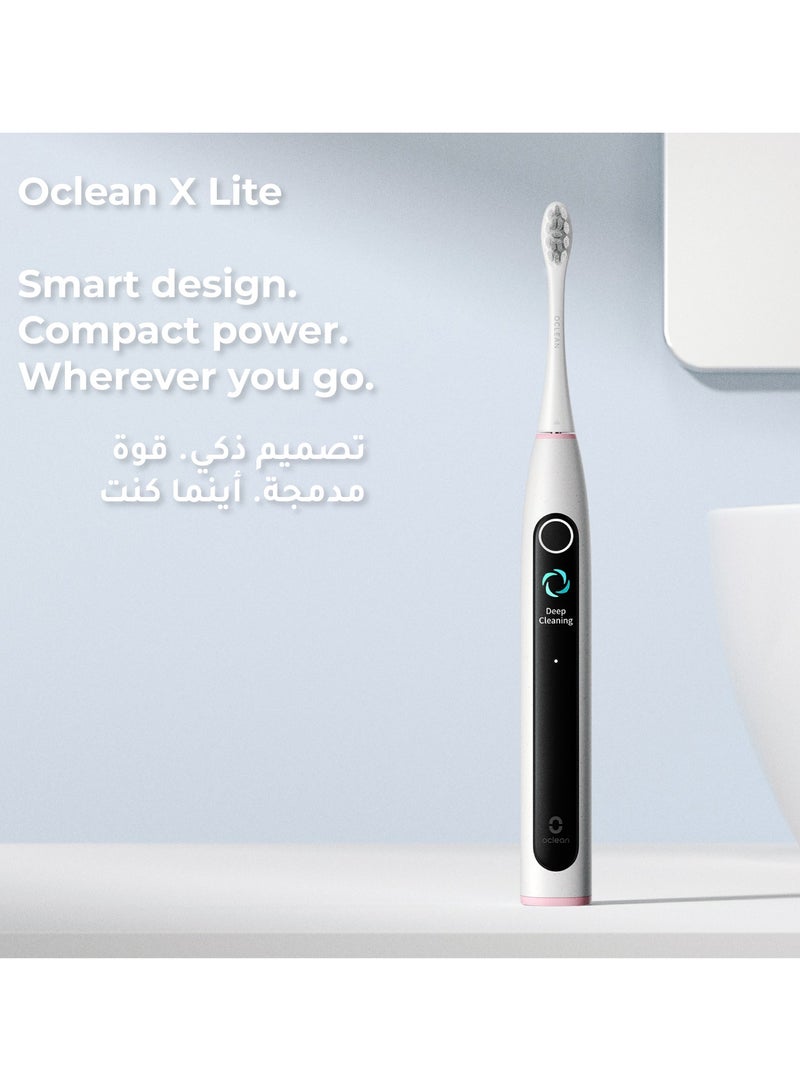 Oclean Electric Toothbrush X Lite — Grey — Smart Sonic Cleaning – Screen Feedback – 72 , 000 Movements - Image 2