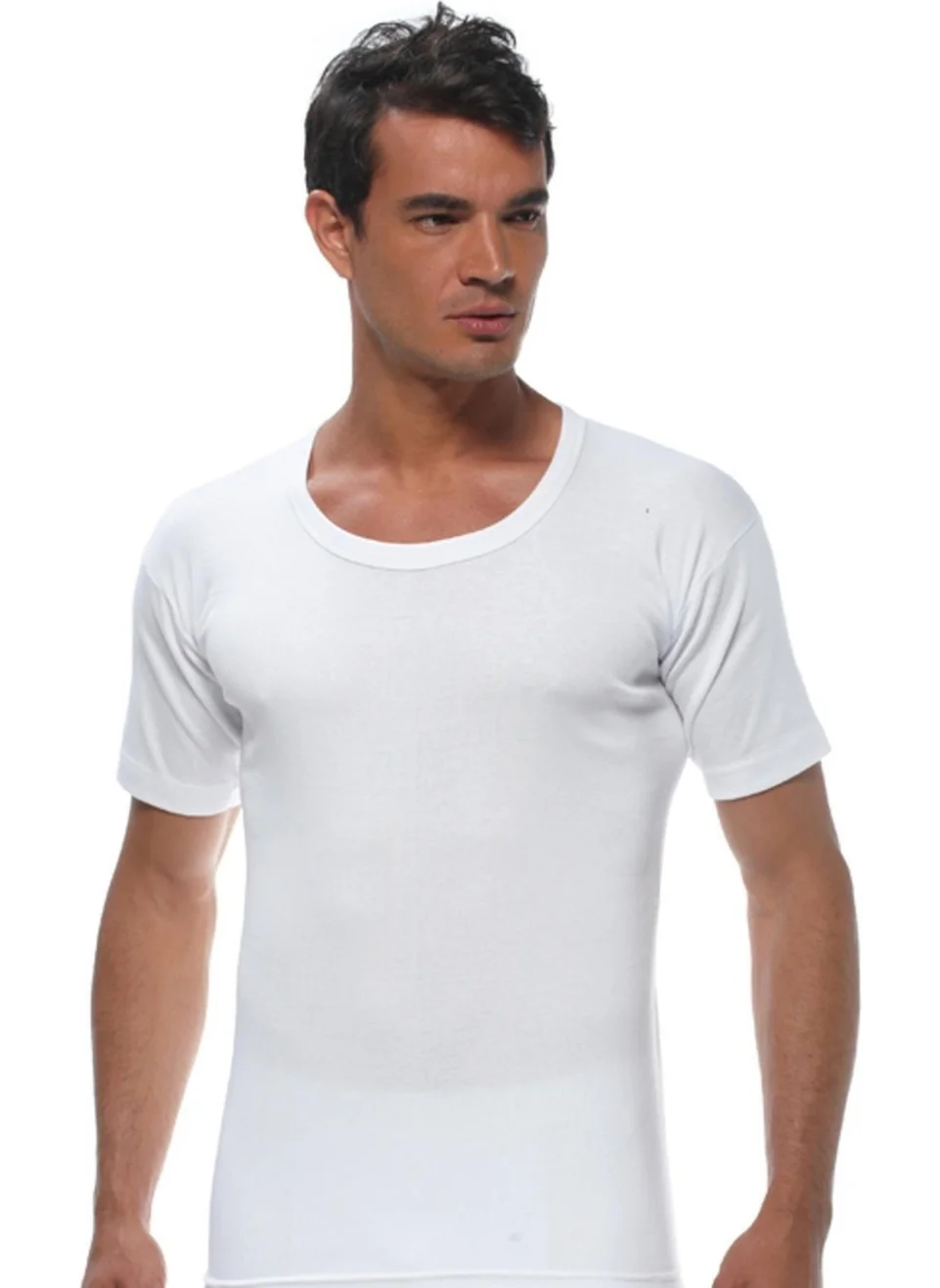 Gümüş Silver Men's Crew Neck Undershirt 3003 - 6 Pieces