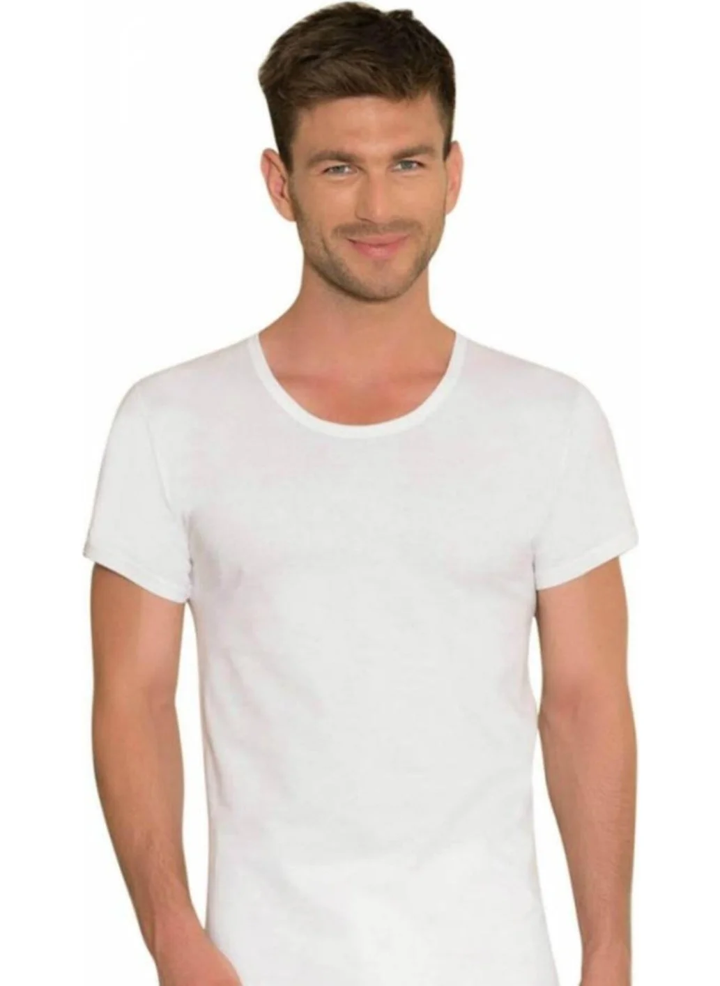Gümüş Silver Men's Crew Neck Undershirt 3003 - 6 Pieces
