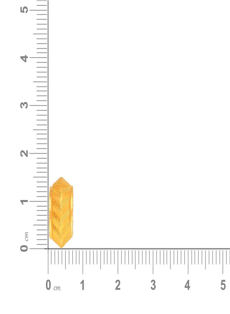 Malabar Gold and Diamonds 22 Karat 916 Purity Hoops & Bali Gold Earrings ERZNS45033Y - Image 4