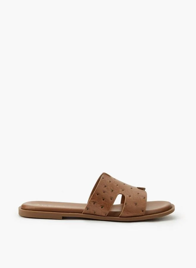 Women Textured Slip-On Sandals
