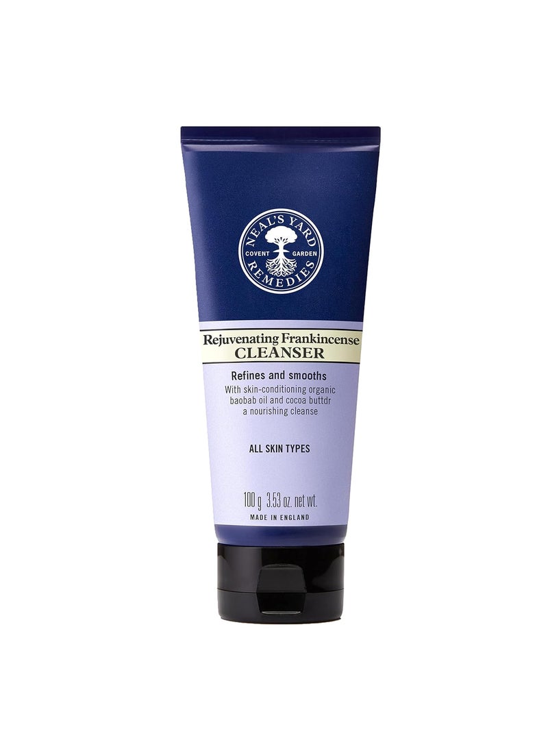 Neal's Yard Remedies Neal's Yard Rejuvenating Frankincense Cleanser with Aloe Vera & Cocoa Butter, Smoothes & Refines, All Skin Types, Vegan Approved, Cruelty-Free 100mL 