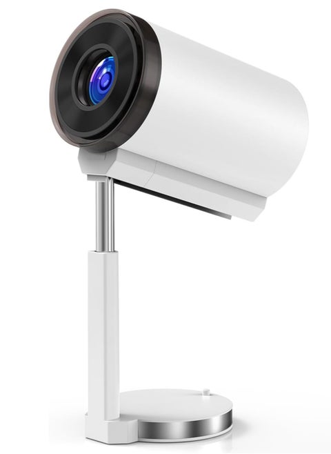 Android 11.0 Smart Mini Projector, Upgraded Version 1080P 4K Full HD Portable Projector with WiFi 6 & BT5.2, 90° Retractable Stand, Auto Keystone for Phone/TV Perfect for Home Theaters, Classrooms, Offices, or Backyard Movie Nights