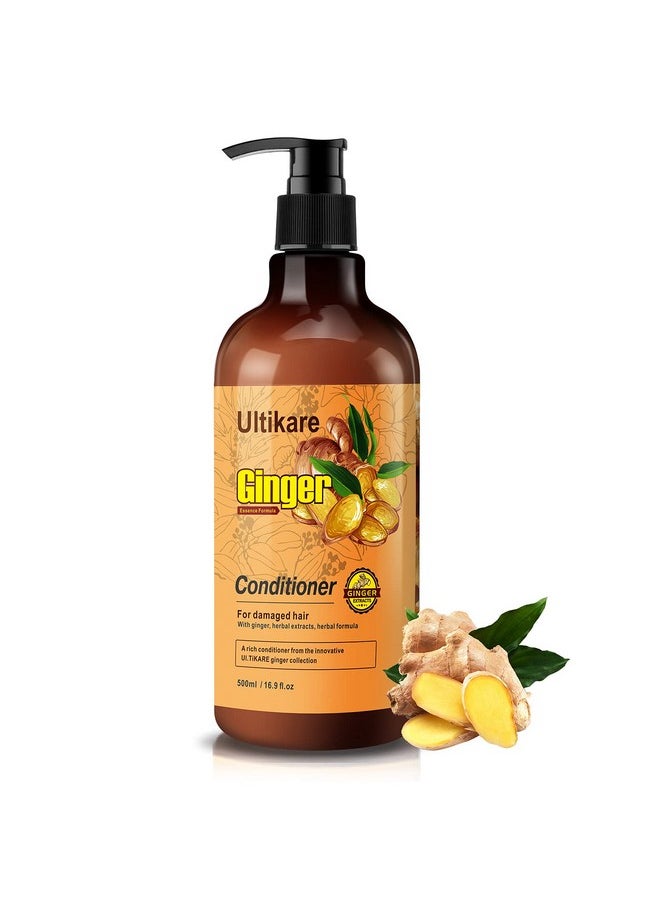 Ultikare Hair Conditioner For Damaged Dry Hair Hydrate & Repair Conditioner For Dry Hair Frizz Control And Hair Shine Repairing Hair Mask With Ginger Oil Hair Moisturizer For Curly Hair  - Image 1