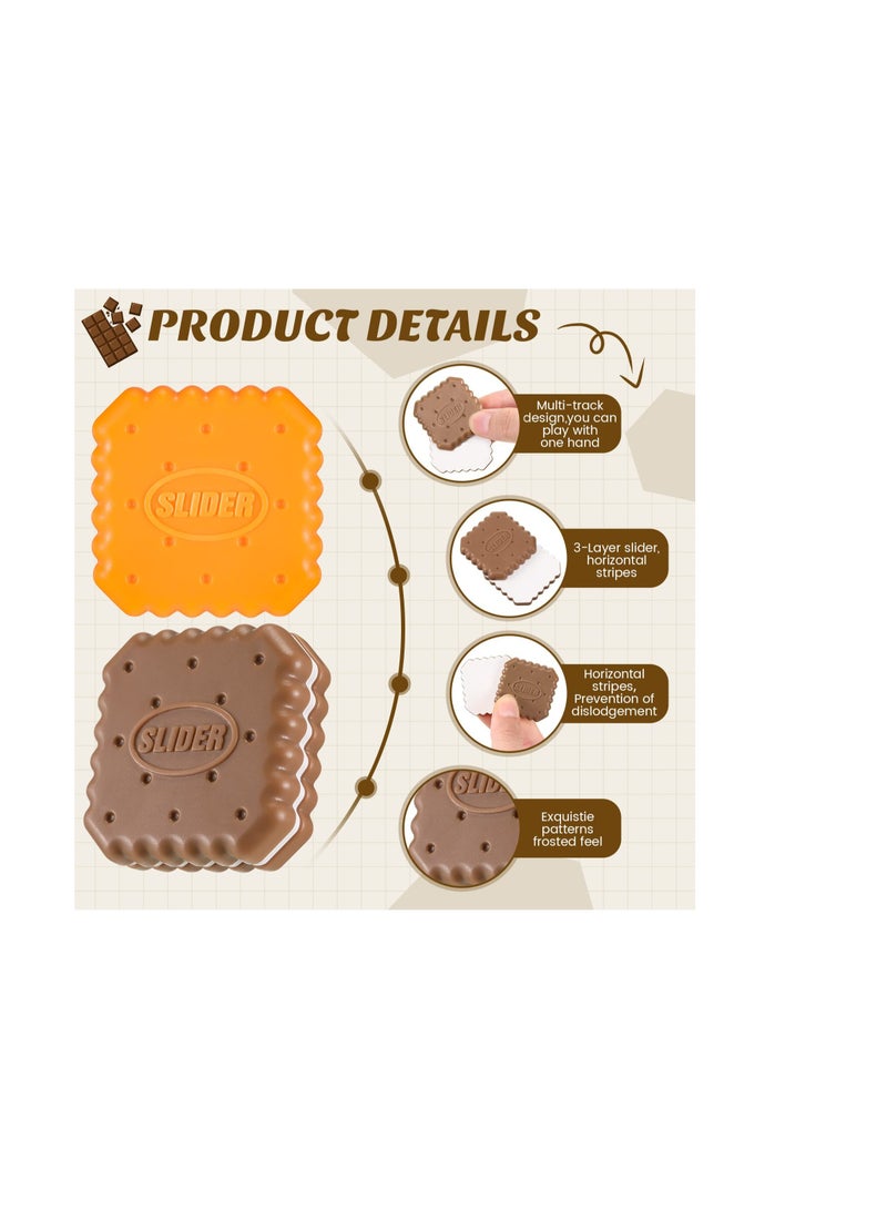 KASTWAVE 3 Pack Magnetic Fidget Toys, Haptic Coin Fidget Slider, Donuts Biscuits Shape Autism Sensory Toys - Image 5