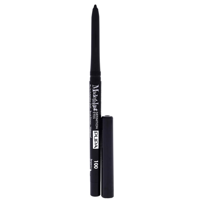 Pupa Milano Made To Last Definition Eyes - Creamy Retractable Automatic Eyeliner - Easily Create Instant, Smudge Free Intensity - Lasting Color Liner For Waterline Or Lid - 100 Deep Black - 0.012 Oz