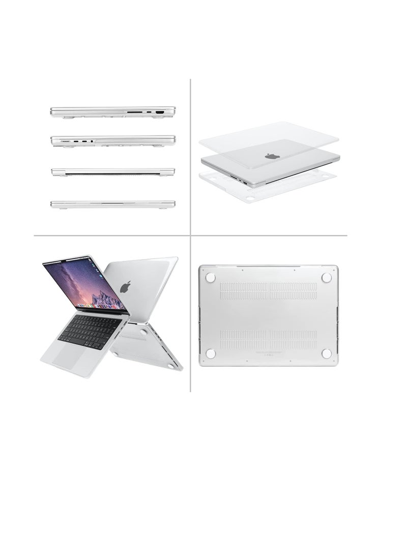 Case Compatible for MacBook 14 inch Pro 14 inch Case 2023 2022 2021 Release M3 A2918 A2992 M2 A2779 M1 A2442 Protective Plastic Hard Shell Case Cover Color Crystal Clear - Image 4