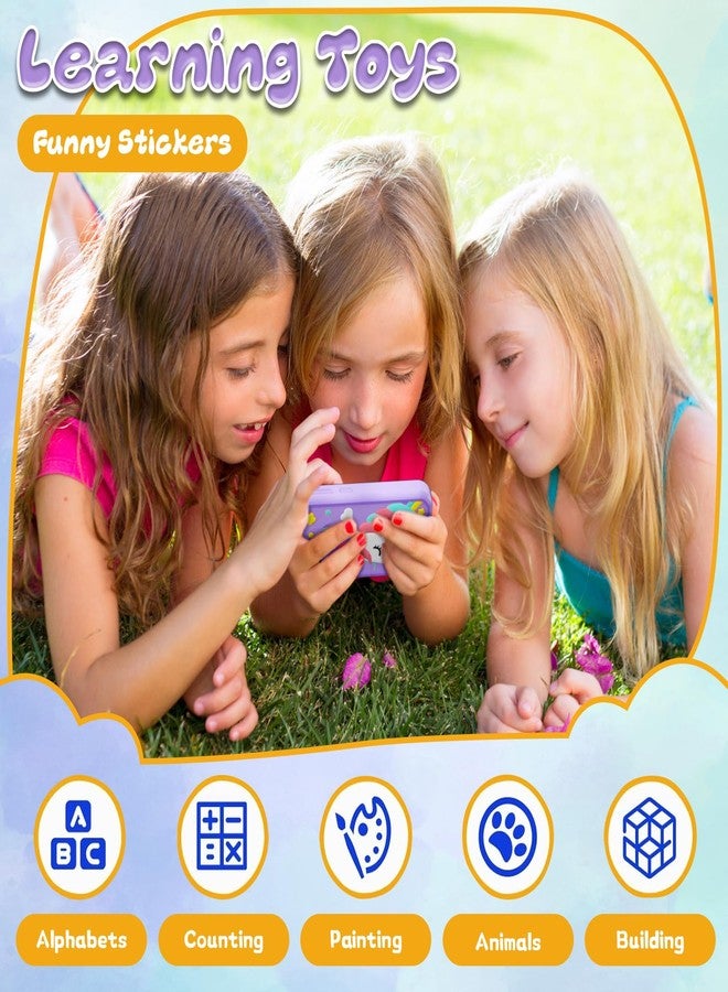WINWEND Smart Phone for Kids - Touchscreen HD Dual Camera, Travel Toy, Preschool Learning Toy, Christmas & Birthday Gift for Girls & Boys (3-14), Purple - Image 5