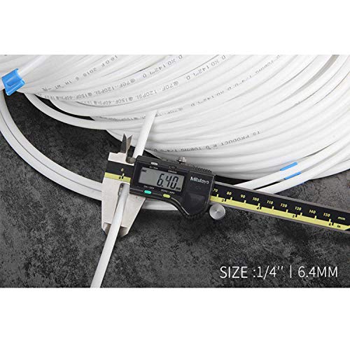 iRuiZhe 1/4"OD Straight Quick to 3/4"/ 1/2"/ 1/4" Female Connect Push in to Connect Water Tube Fitting 9pcs+1/4 inch RO Water White Tubing, 20M(64FT) - Image 5