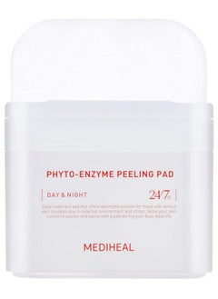 MEDIHEAL Phyto Enzyme Peeling Pad - Vegan Face Resurfacing Pore Tightening Gauze Pads With Lha & Papaya Enzym To Control Sebum - Exfoliating Pads For Dead Skin Cells, 90 Pads  - Image 1