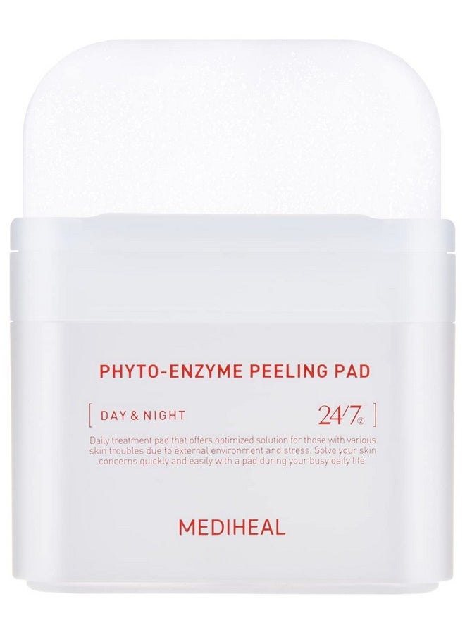 MEDIHEAL Phyto Enzyme Peeling Pad - Vegan Face Resurfacing Pore Tightening Gauze Pads With Lha & Papaya Enzym To Control Sebum - Exfoliating Pads For Dead Skin Cells, 90 Pads  - Image 1
