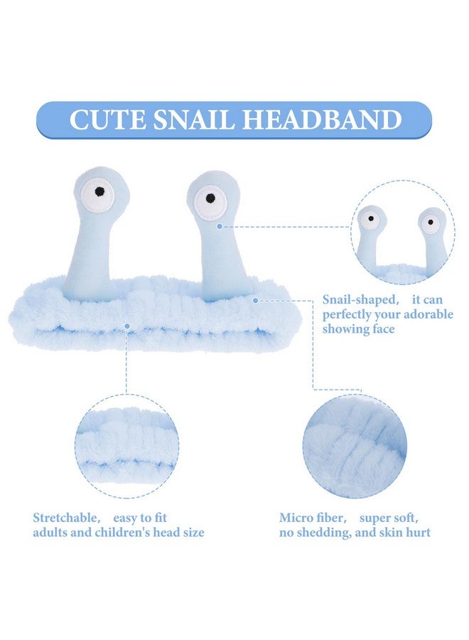 مولين عصابة رأس على شكل حلزون من مولين، عصابة رأس لغسل الوجه، عصابات شعر للسبا، عصابات رأس للمكياج للنساء، عصابة رأس مرنة من الصوف المرجاني اللطيف، إكسسوارات شعر إبداعية لغسل الوجه والاستحمام والرياضة والعناية بالبشرة - Image 3